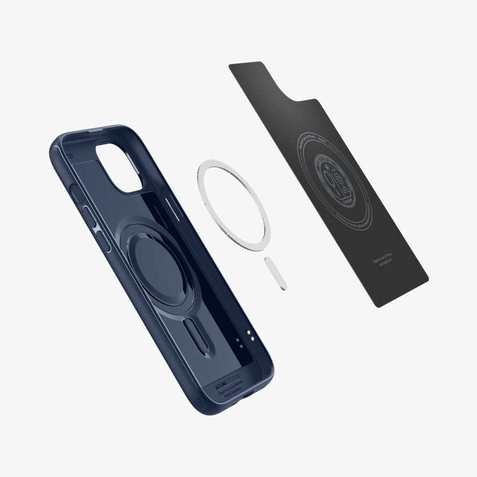 iPhone 15 Plus Kılıf, Spigen Mag Armor MagFit (MagSafe Uyumlu) Navy Blue