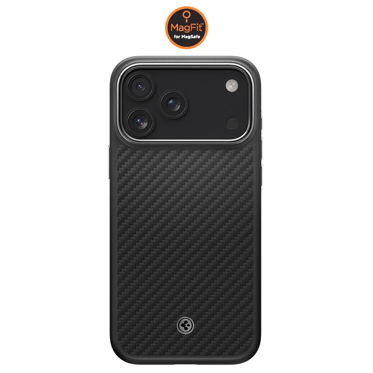 Spigen iPhone 17 Pro MagSafe Kılıf Enzo Aramid T Force Kamera Butonu Hava Kanalı Teknolojisi™ Askeri Sınıf Koruma MagFit Dokulu Yüzey Kapak Silver