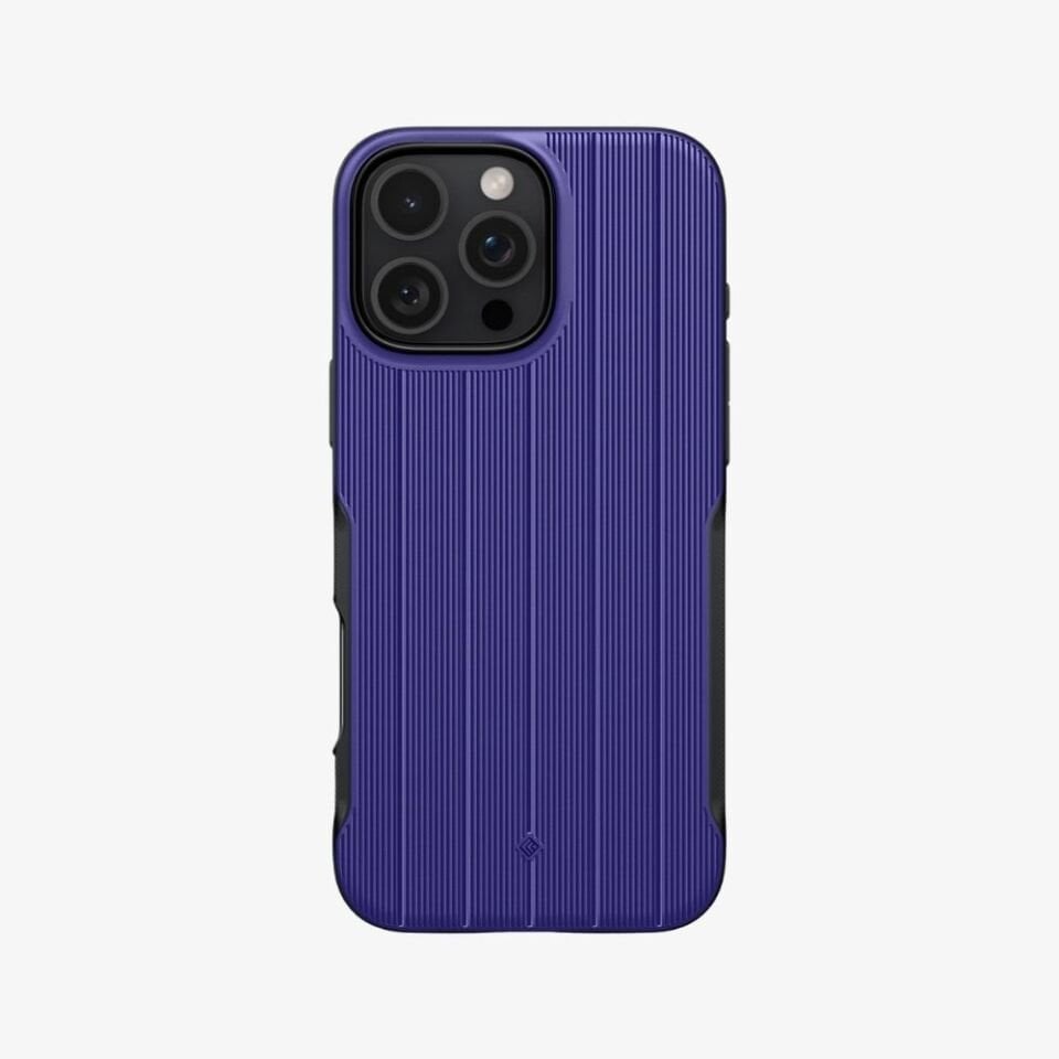 Spigen Caseology iPhone 16 Pro Kılıf Dual Grip Mag MagSafe Özellikli Braided Blue
