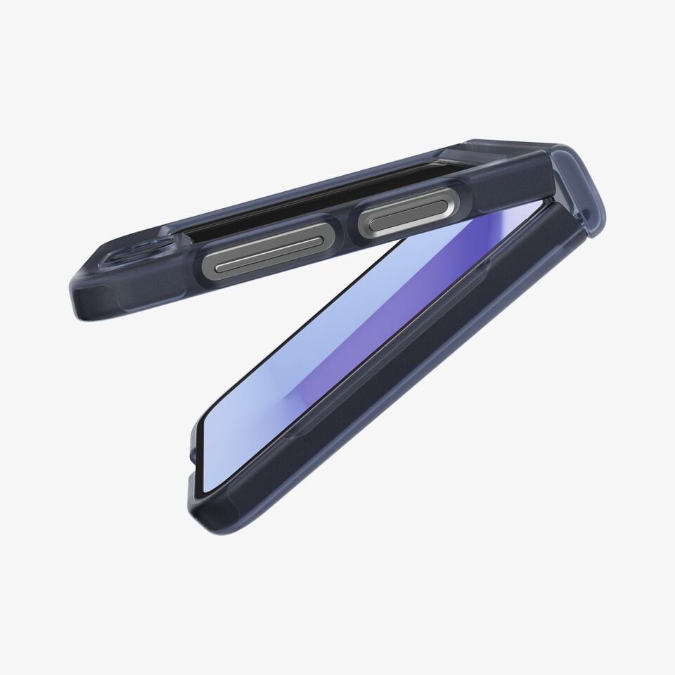 Spigen Samsung Galaxy Z Flip 7 FE / Z Flip 6 ile Uyumlu ince Kılıf Ultra Hybrid Pro Sararmaya Dayanıklı DuraClear™ Hava Kanalı Teknolojisi™ Askeri Sınıf Koruma Mat Kapak Frost Navy Blue