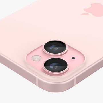 iPhone 15/15 Plus Kamera Lens Koruyucu (2 adet) Pink