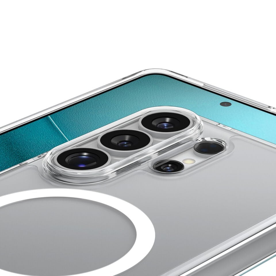 Spigen Samsung Galaxy S26 Ultra ile Uyumlu ince Kılıf Ultra Hybrid Sararmaya Dayanıklı DuraClear™ Hava Kanalı Teknolojisi™ Askeri Sınıf Koruma MagFit Şeffaf Kapak Clear White