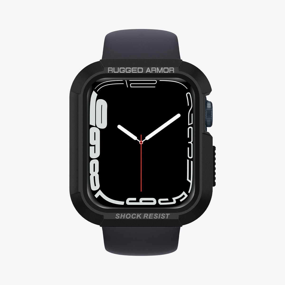Spigen Apple Watch 41mm/40mm (Seri 9/8/SE2/7/6/SE/5/4) Kılıf Rugged Armor Black