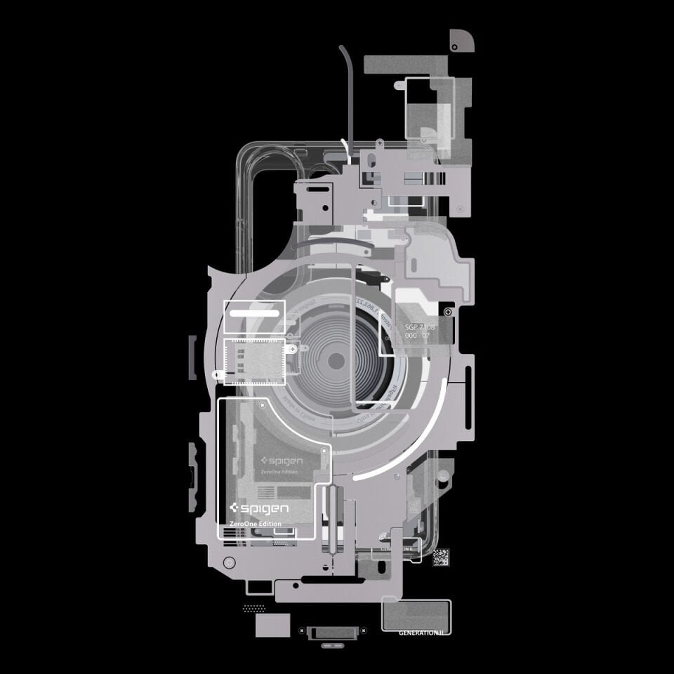 Spigen Samsung Galaxy S26 Ultra ile Uyumlu ince Kılıf Ultra Hybrid Sararmaya Dayanıklı DuraClear™ Hava Kanalı Teknolojisi™ Askeri Sınıf Koruma MagFit Şeffaf Kapak Zero One White
