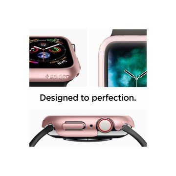 Spigen Apple Watch 44mm (Seri SE2/6/SE/5/4) Kılıf Thin Fit Rose Gold