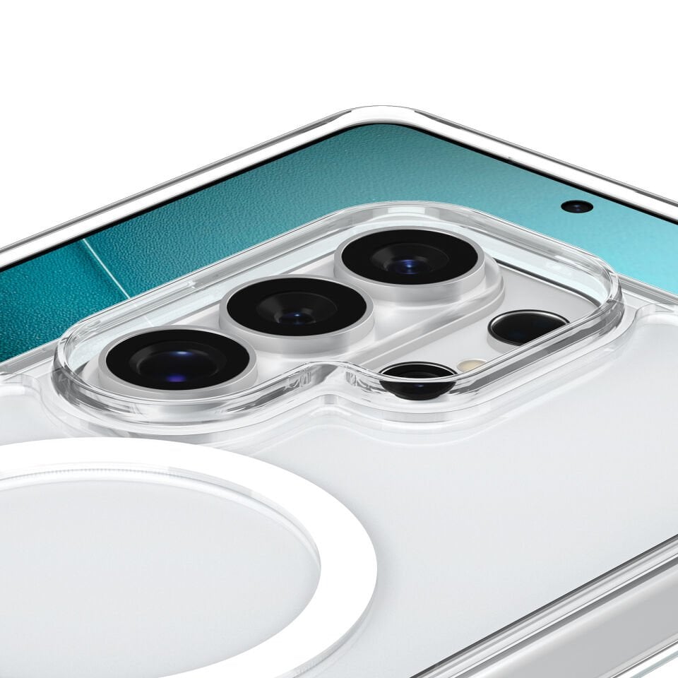 Spigen Samsung Galaxy S26 Ultra ile Uyumlu ince Kılıf Ultra Hybrid S Metal Stand MagFit Sararmaya Dayanıklı DuraClear™ Hava Kanalı Teknolojisi™ Askeri Sınıf Koruma Şeffaf Kapak Clear White