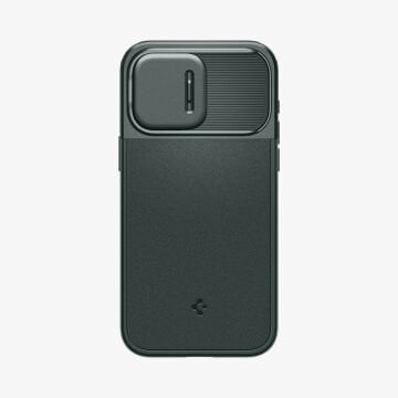 iPhone 15 Pro Max Kılıf, Spigen Optik Armor MagFit (MagSafe Uyumlu) Abyss Green