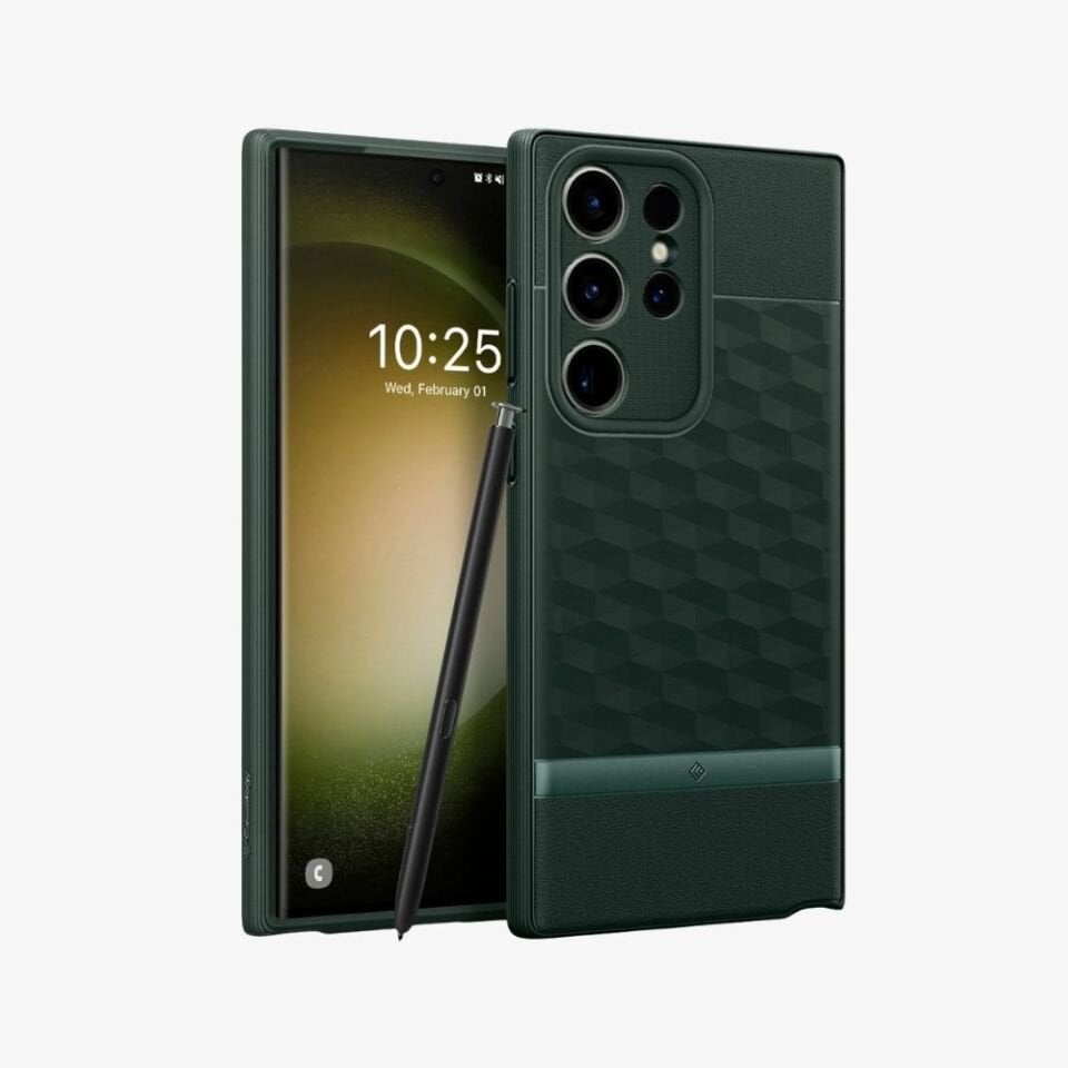 Spigen Caseology Galaxy S23 Ultra Kılıf Parallax Midnight Green