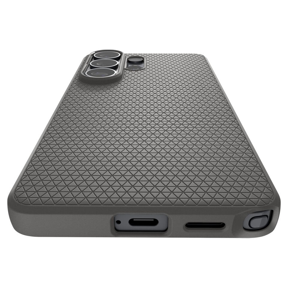 Spigen Samsung Galaxy S26 Ultra ile Uyumlu ince Kılıf Liquid Air Hava Kanalı Teknolojisi™ Askeri Sınıf Koruma Dokulu Yüzey Kapak Marble Gray