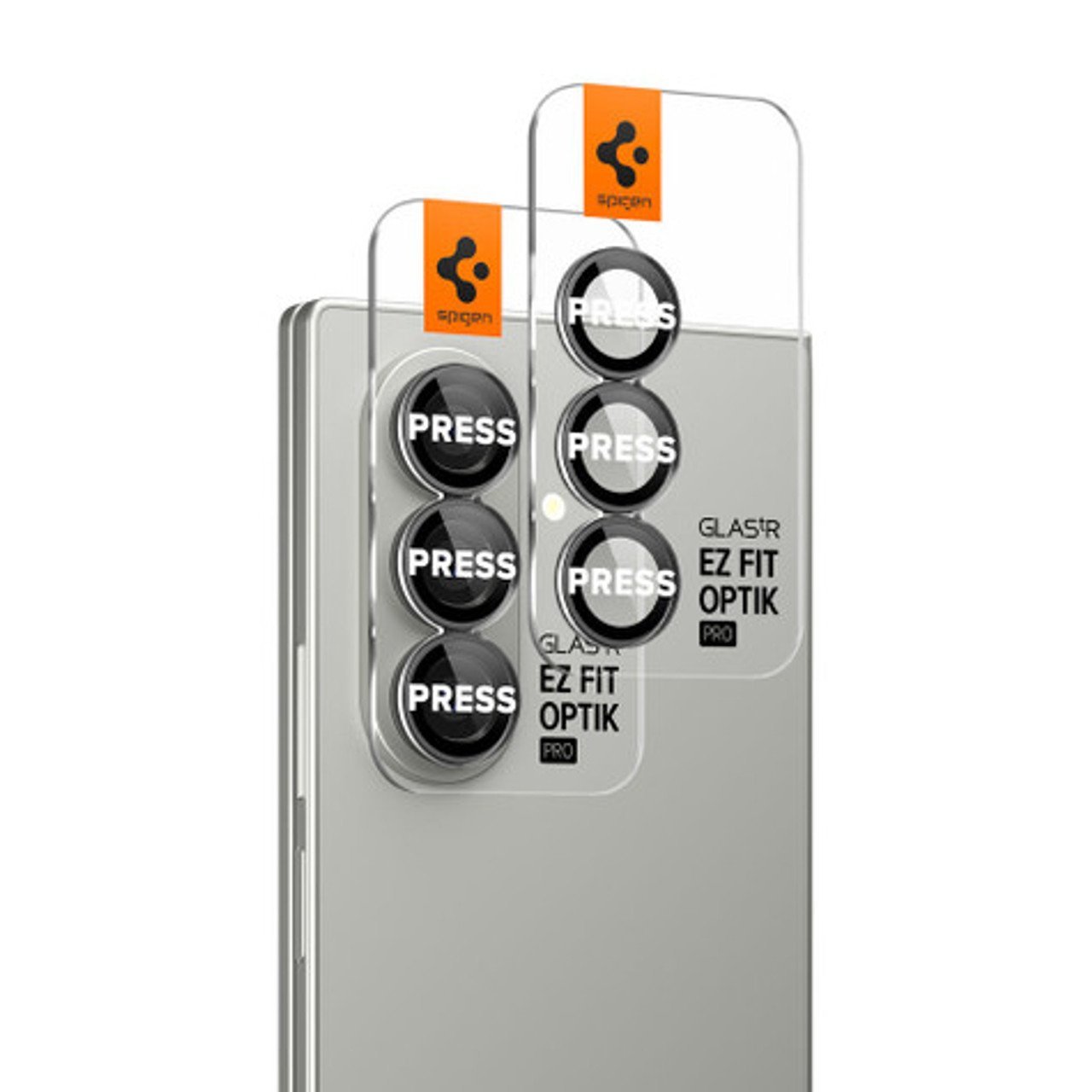 Spigen Galaxy Z Fold 7 Kamera Lens Camı Koruyucu Kolay Kurulum GLAS.tR EZ Fit Optik Pro (2 Adet) Black