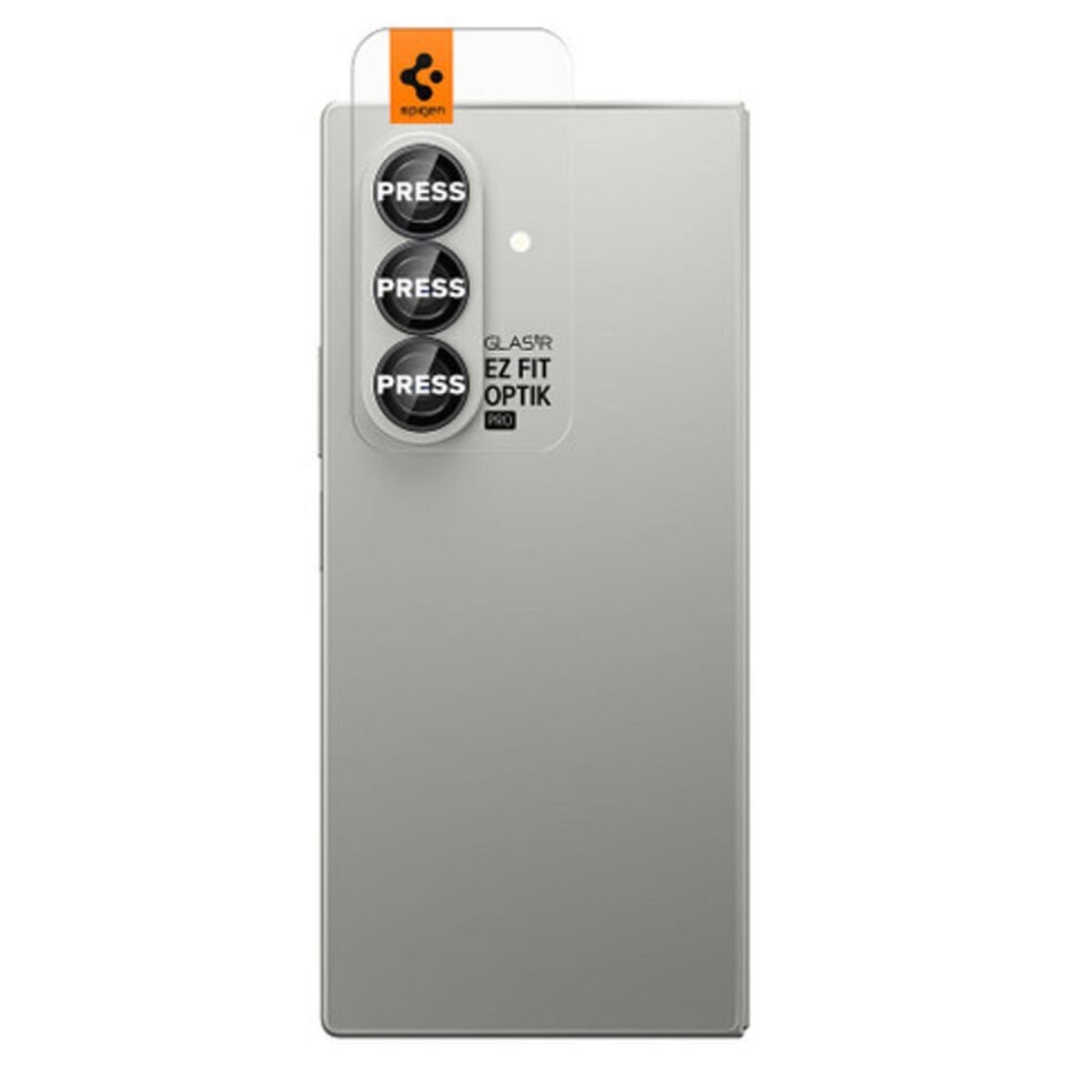 Spigen Galaxy Z Fold 7 Kamera Lens Camı Koruyucu Kolay Kurulum GLAS.tR EZ Fit Optik Pro (2 Adet) Black