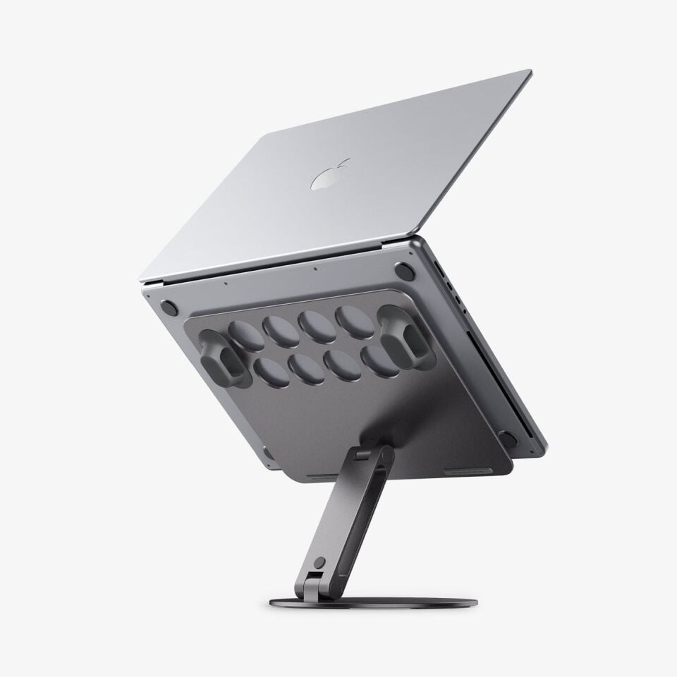 Spigen Dizüstü Laptop Notebook / MacBook Ayarlanabilir Masa Standı / Kablo Düzenleyici Space Gray