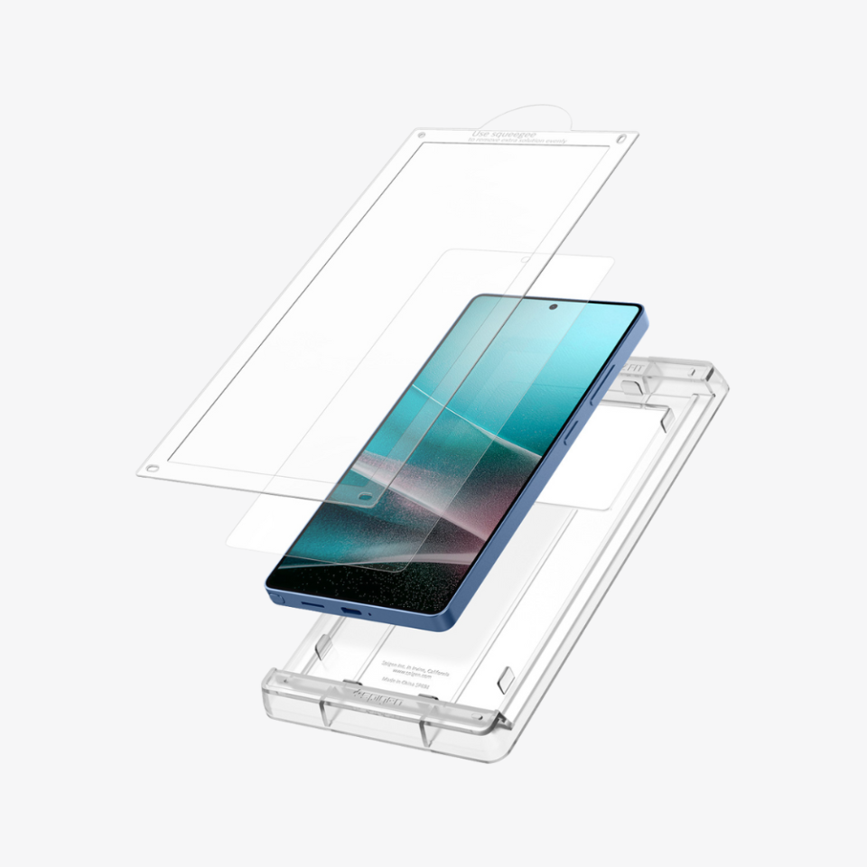 Spigen Galaxy S25 Ultra Ekran Koruyucu Film Kolay Kurulum EliteShield EZ Fit HD - AFL09083