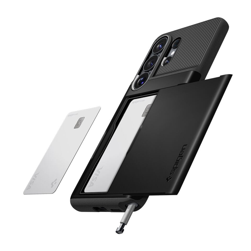 Spigen Samsung Galaxy S26 Ultra ile Uyumlu Darbelere Ekstra Dayanıklı Kılıf Slim Armor CS Hava Kanalı Teknolojisi™ Askeri Sınıf Koruma Dahili Kartlık Cüzdanlı Kapak