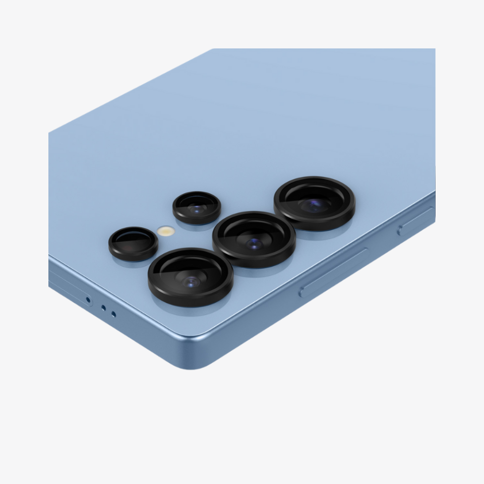 Spigen Galaxy S25 Ultra Kamera Lens Camı Koruyucu Glas.tR EZ Fit Optik Pro (2 Adet) Black - AGL09084