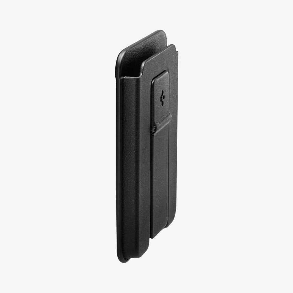 Spigen MagFit iPhone için MagSafe özellikli 3 Kartlı Manyetik Cüzdan Smart Fold 2 Wallet Black