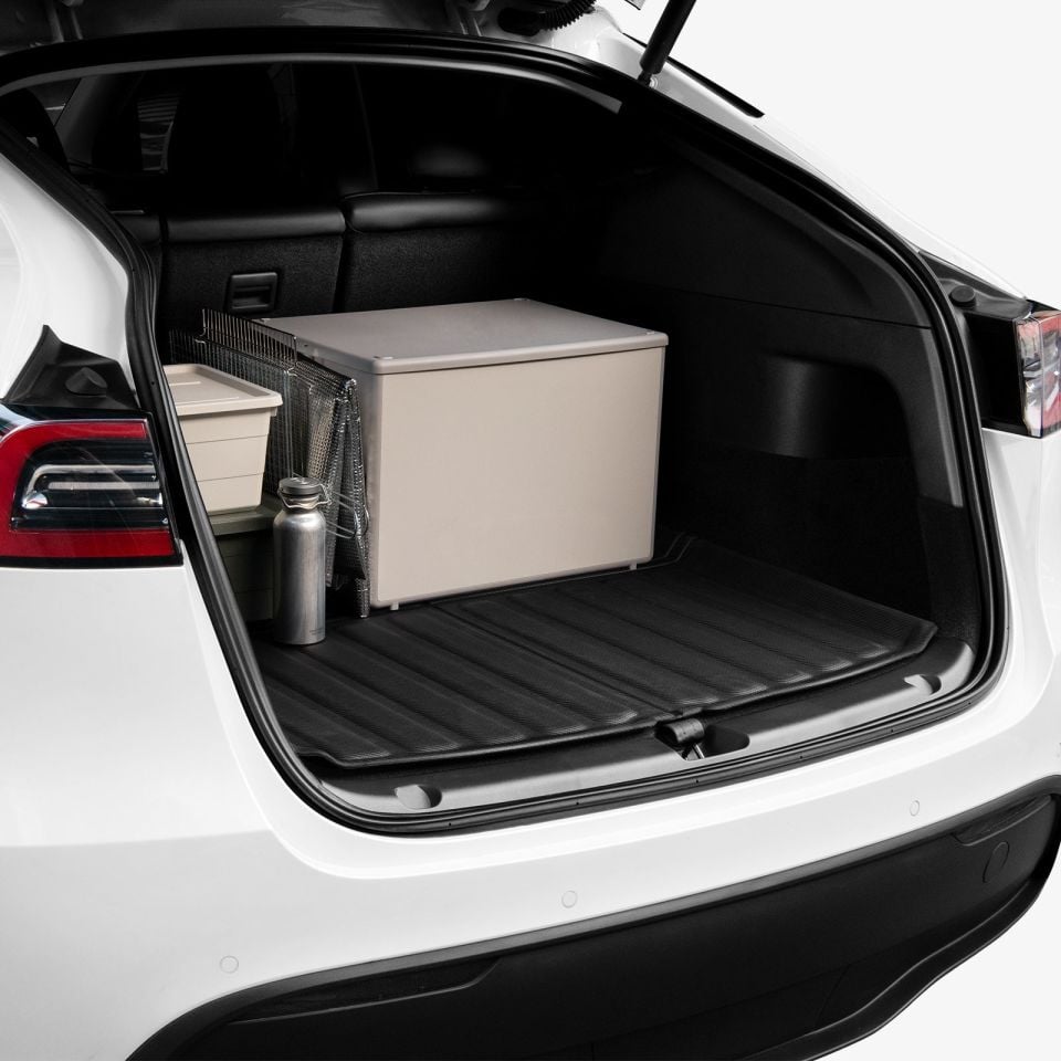 Spigen Tesla Model Y (2025) Juniper & Model Y (2024-2023) Rear Trunk Arka Bagaj 3D Havuz Paspas Black TL20-Y