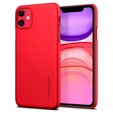 iPhone 11 Kılıf, Spigen Thin Fit Red