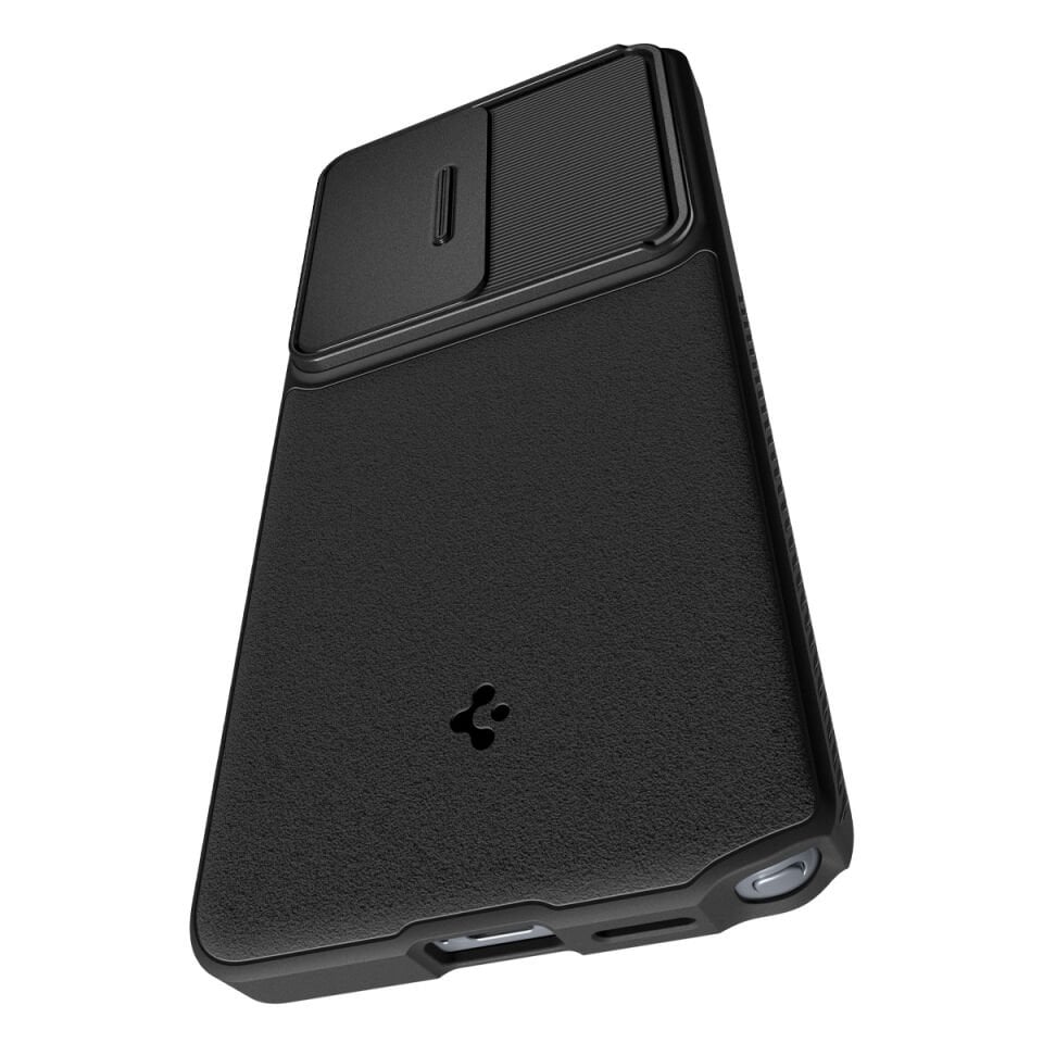 Spigen Samsung Galaxy S26 Ultra ile Uyumlu Kamera Korumalı Kılıf Optik Armor Hava Kanalı Teknolojisi™ Askeri Sınıf Koruma Dokulu Yüzey Kapak Black