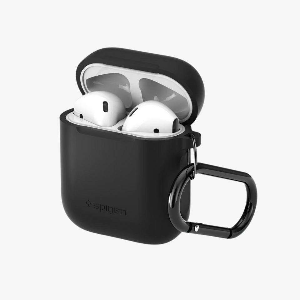 Spigen Apple AirPods 2/1 Nesil Uyumlu Kılıf Silicone Fit (Silikon) Black