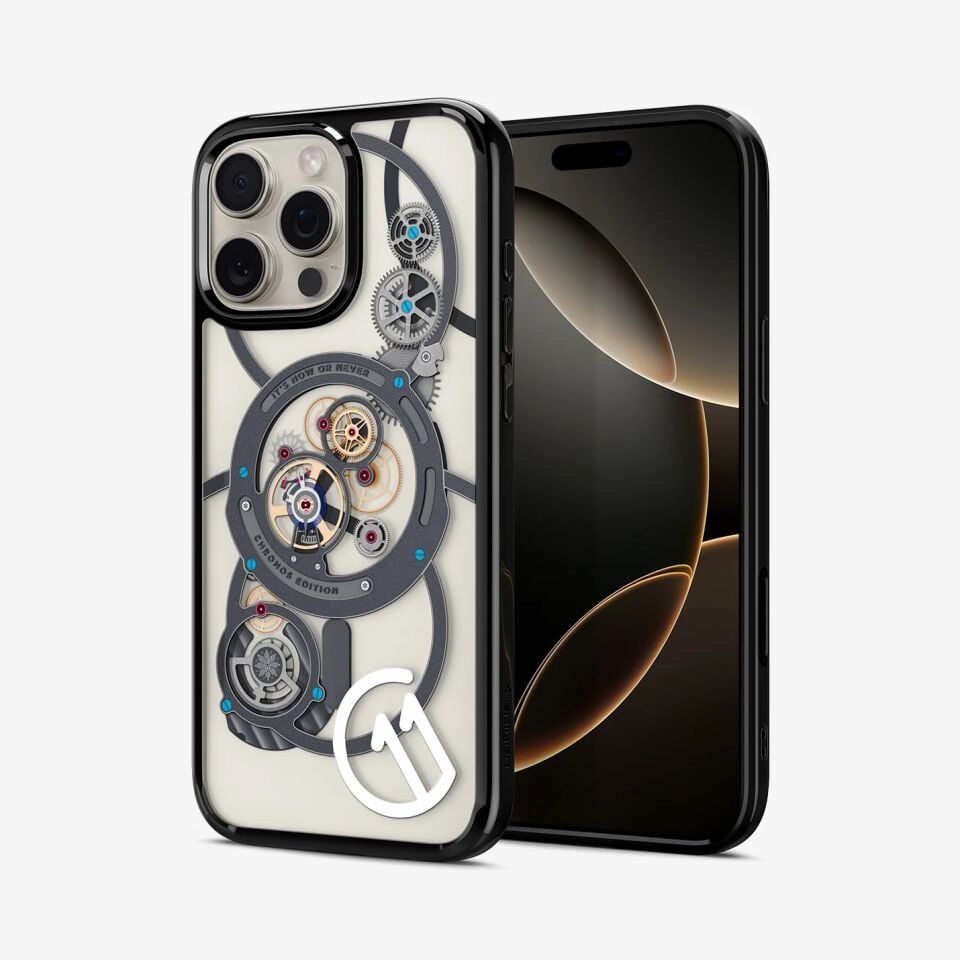 Spigen iPhone 16 Pro Kılıf Ultra Hybrid T (Kamera Buton Korumalı) MagFit MagSafe özellikli c11 Chronos