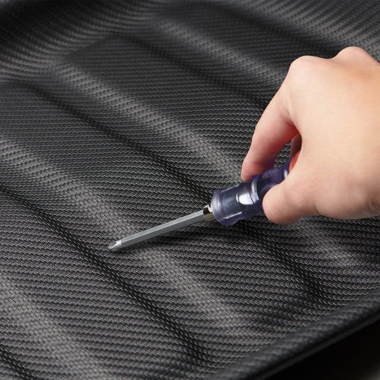 Spigen Tesla Model Y (2024-2023) Rear Trunk Arka Bagaj Alt Gizli Bölme 3D Havuz Paspas Black TL00-Y Black