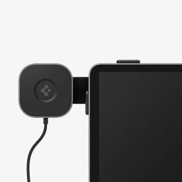 Spigen MagFit Tesla Ekranı Araç içi Telefon Tutucu + Manyetik Kablosuz Şarj Cihazı iPhone için MagSafe özellikli OneTap Pro ITT90W