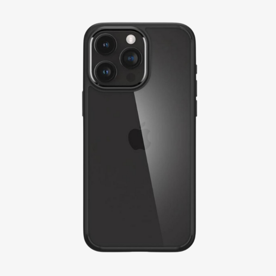 iPhone 15 Pro Max Kılıf, Spigen Crystal Hybrid Matte Black