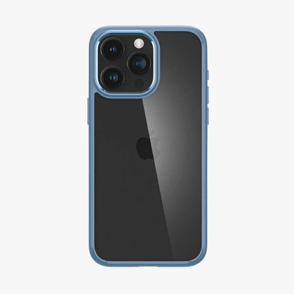 iPhone 15 Pro Max Kılıf, Spigen Crystal Hybrid Sierra Blue