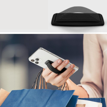 Spigen Flex Strap Tüm Cihazlarla Uyumlu (Universal) Kavrama / Tutucu Phone Grip Black