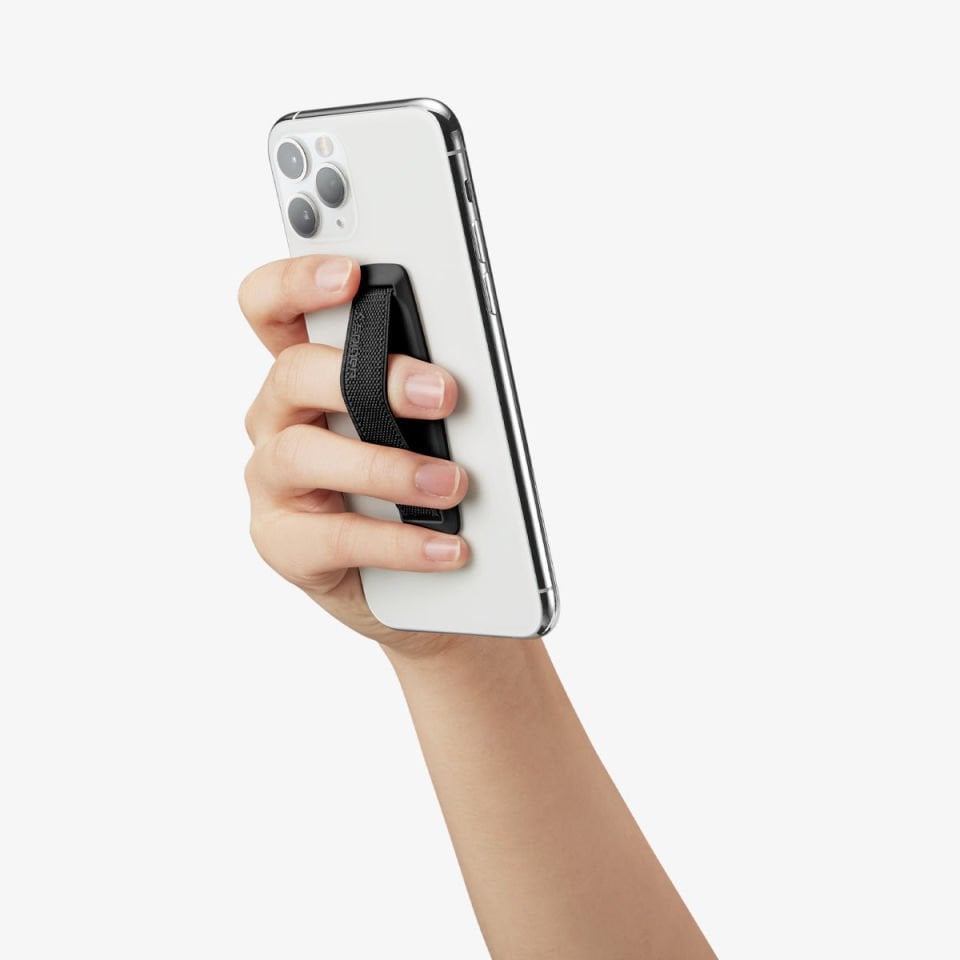 Spigen Flex Strap Tüm Cihazlarla Uyumlu (Universal) Kavrama / Tutucu Phone Grip Black