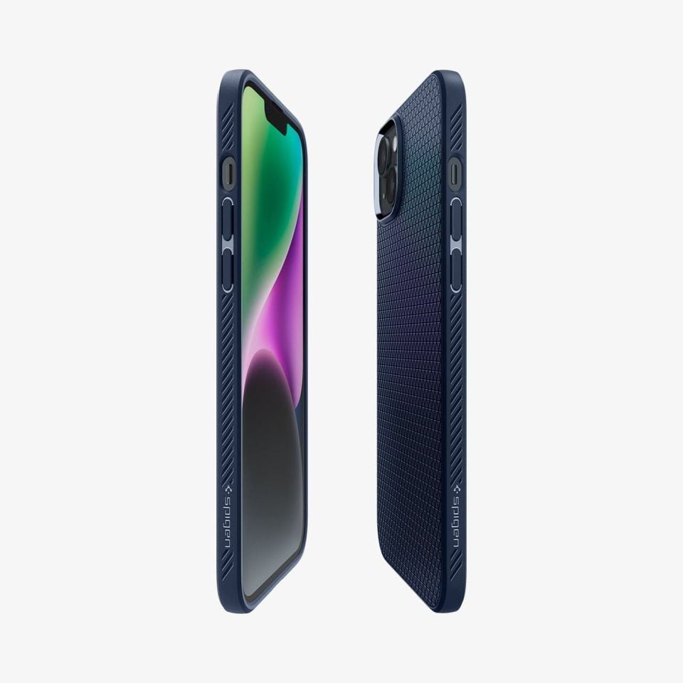 iPhone 14 / iPhone 13 Kılıf, Spigen Liquid Air Navy Blue