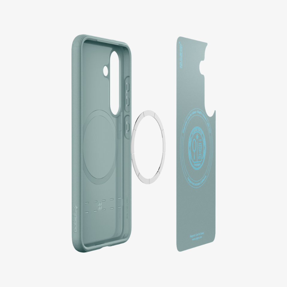 Spigen Caseology Galaxy S25 Kılıf Parallax Mag Özellikli Sage Green