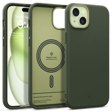 iPhone 15 Plus Kılıf, Caseology Nano Pop Mag (MagSafe Uyumlu) Avo Green