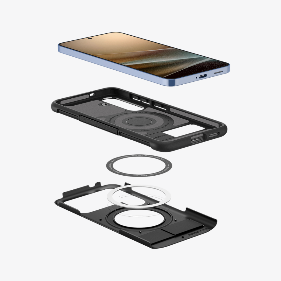 Spigen Galaxy S25 Kılıf Slim Armor MagFit Özellikli Black