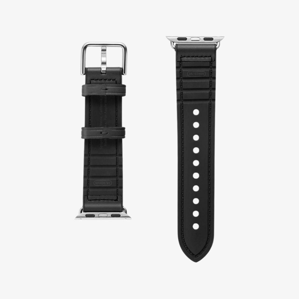 Spigen Apple Watch 49mm Ultra 2/1 - 46mm Seri 10 - 45mm Seri 9/8/7 - 44mm Seri SE2/SE/6/5/4 Kordon Kayış Band Retro Fit Black