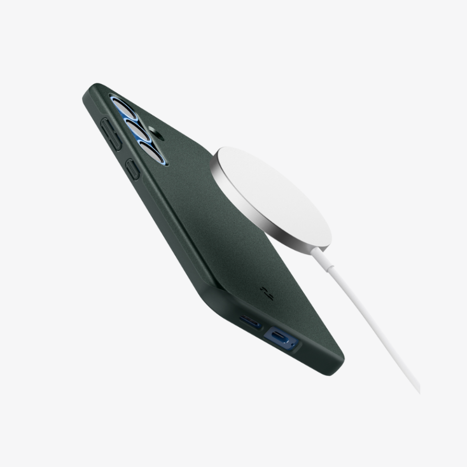 Spigen Galaxy S25 Kılıf Thin Fit MagFit Özellikli Abyss Green