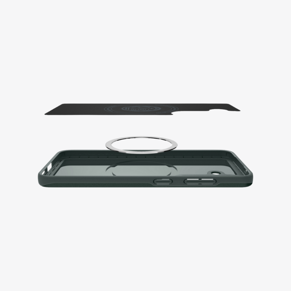 Spigen Galaxy S25 Kılıf Thin Fit MagFit Özellikli Abyss Green