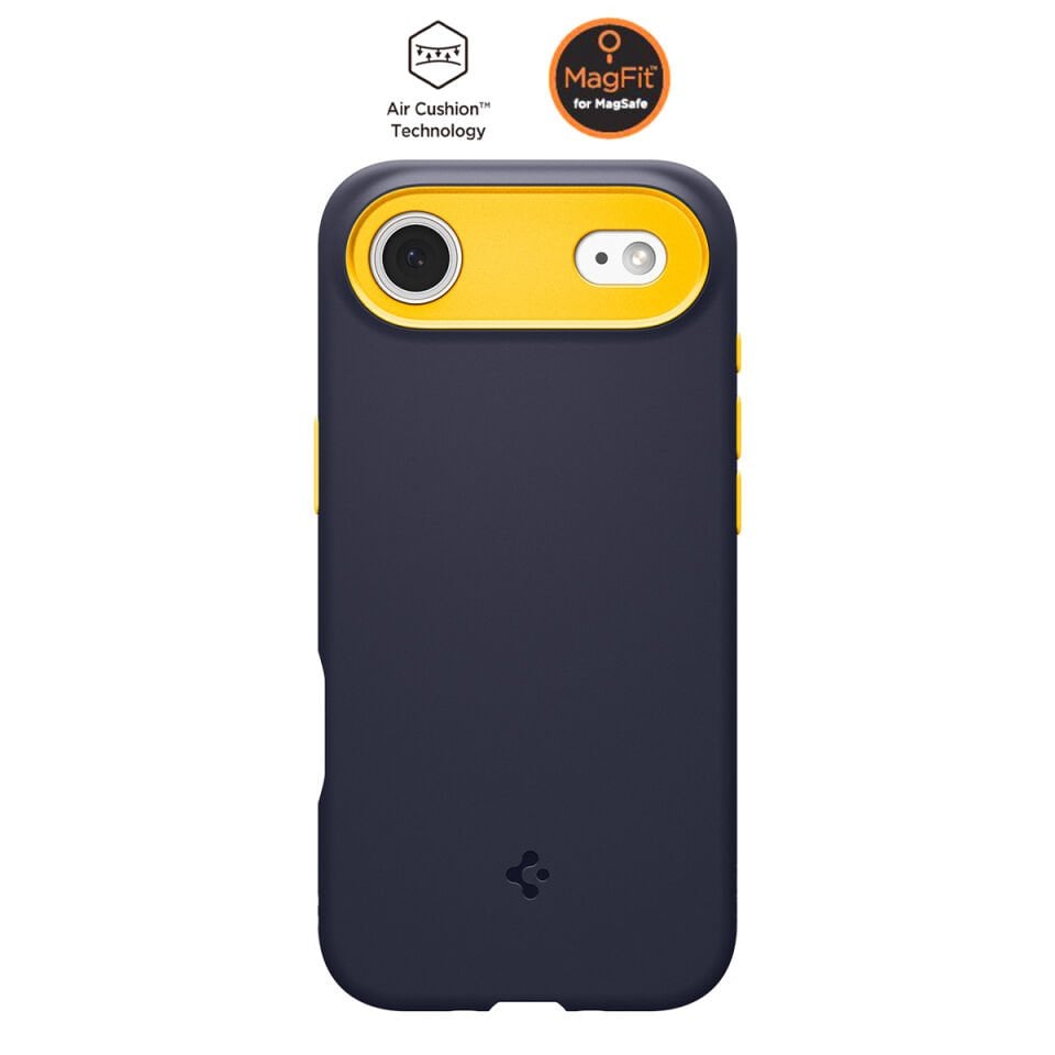 Spigen iPhone Air Silikon MagSafe Kılıf Nano Pop Hava Kanalı Teknolojisi™ Askeri Sınıf Koruma MagFit Kaymaz Kapak Blueberry Navy