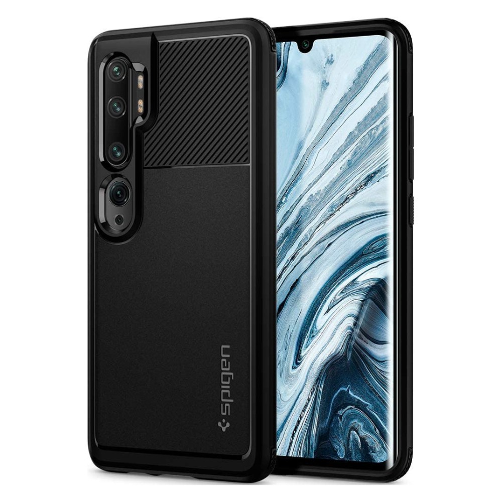 Xiaomi Note 10 / Note 10 Pro Kılıf, Spigen Rugged Armor Matte Black