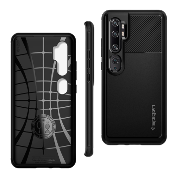 Xiaomi Note 10 / Note 10 Pro Kılıf, Spigen Rugged Armor Matte Black