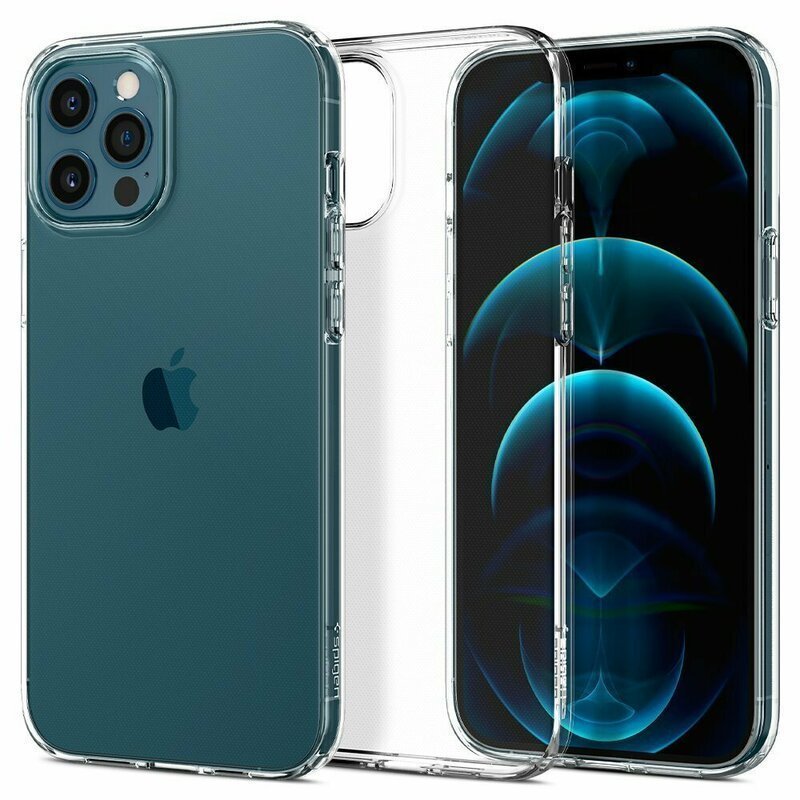 iPhone 12 Pro Max Kılıf, Spigen Crystal Hybrid Crystal Clear