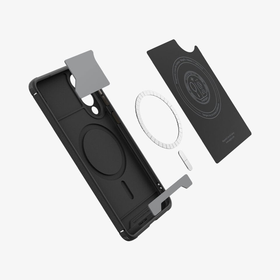 Spigen Galaxy S25 Edge Kılıf Core Armor MagFit özellikli Matte Black