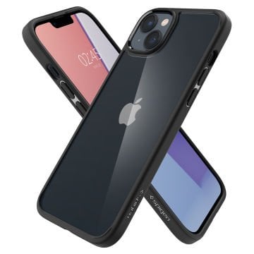 iPhone 14 Plus Kılıf, Spigen Crystal Hybrid Matte Black