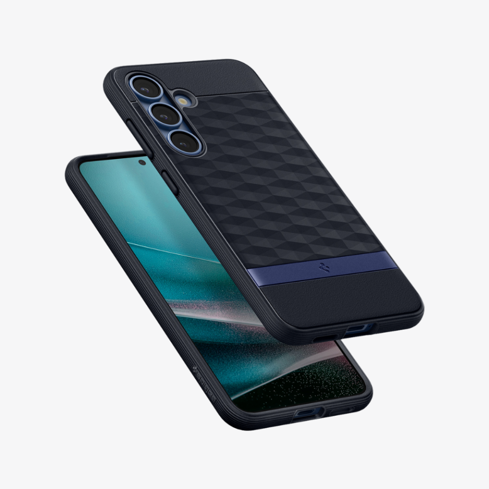 Spigen Caseology Galaxy S25 Plus Kılıf Parallax Mag Özellikli Navy Violet