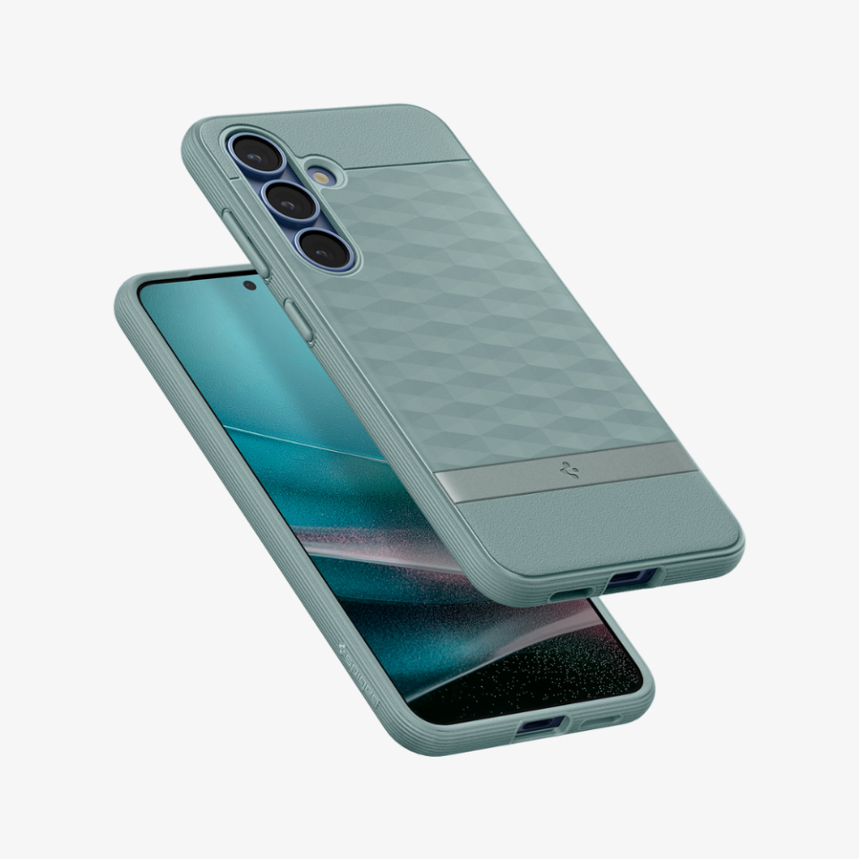 Spigen Caseology Galaxy S25 Plus Kılıf Parallax Mag Özellikli Sage Green