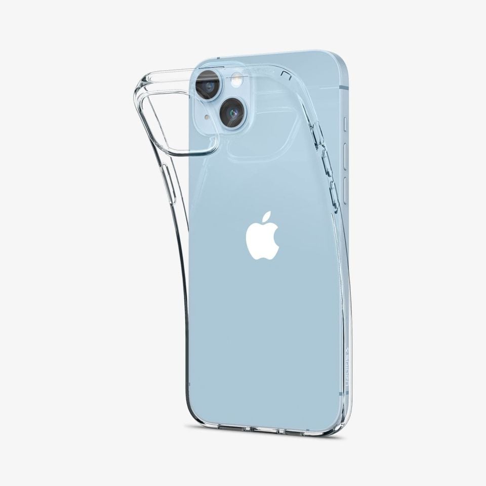 iPhone 14 Plus Kılıf, Spigen Liquid Crystal 4 Tarafı Tam Koruma Crystal Clear