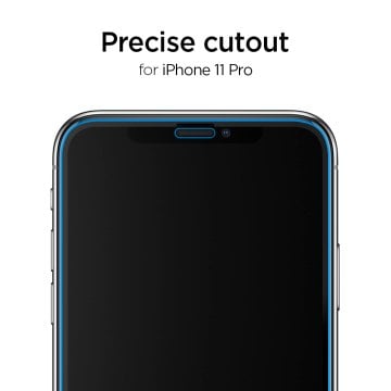 iPhone 11 / XR Cam Ekran Koruyucu Kolay Kurulum, Spigen AlignMaster Full Cover Glass Black