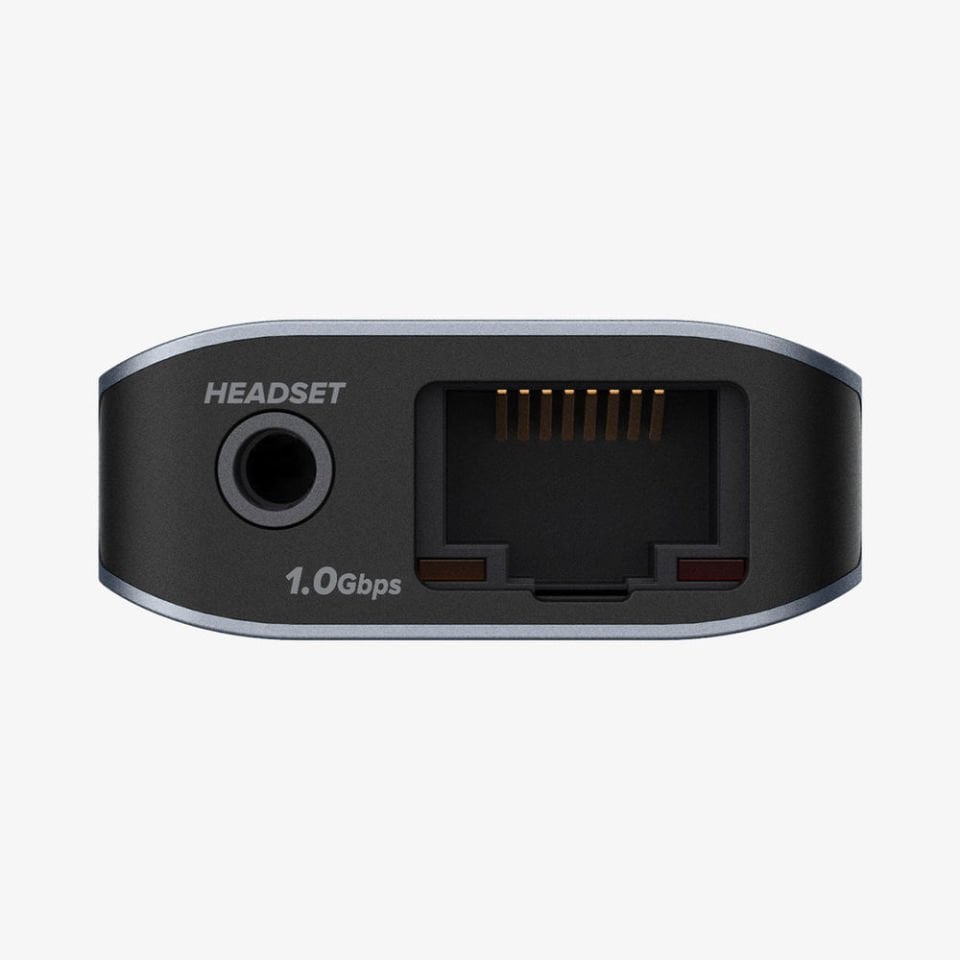 Spigen ArcDock 85W PD 3.0 / 9 in 1 USB-C Multi Hub / Çoklayıcı / Dönüştürücü Şarj Cihazı 9 Port / 4k 60hz / Ethernet 1Gbps / Macbook Space Gray PD2306