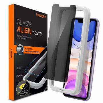 iPhone 11 / XR Cam Ekran Koruyucu , Spigen AlignMaster Privacy